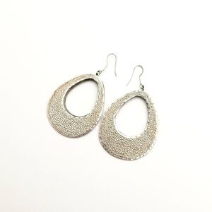 Elegant Silver Teardrop Earrings bought in Spain